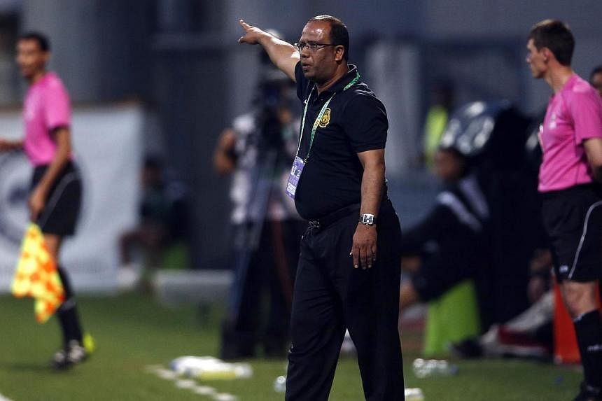 Dollah, who took charge of the national team in June, said: "I know how good Thailand are. We saw them play at the Asian Games in Incheon. They are very fast. It will be difficult. But we will do our best." -- PHOTO: REUTERS