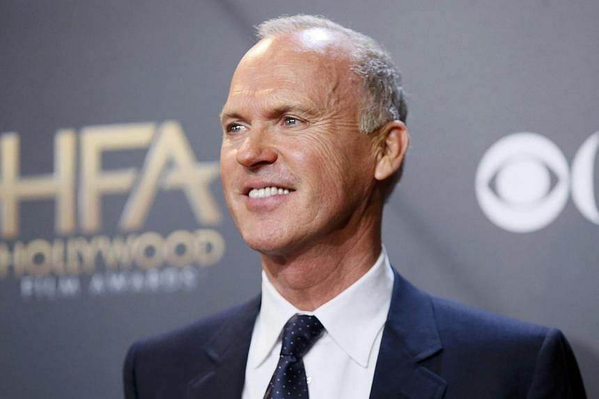 Actor Michael Keaton, winner of the career achievement award, at the Hollywood Film Awardson Nov 14, 2014. In Birdman, he plays a washed-up actor as he embarks on a theatre comeback. -- PHOTO: REUTERS