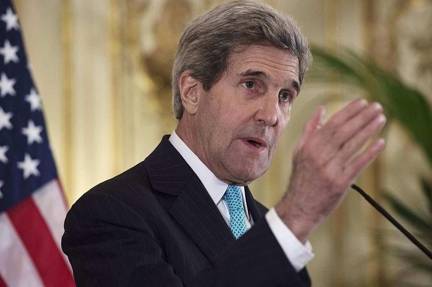 US Secretary of State John Kerry (above), just back from a European tour centered on nuclear negotiations with Iran, will recross the Atlantic next week for a Nato meeting, the State Department said on Wednesday. -- PHOTO: REUTERS