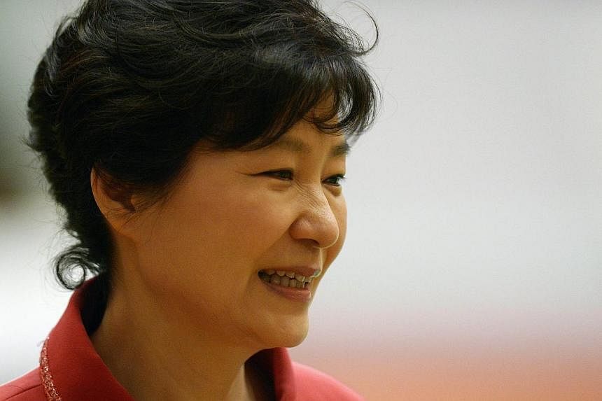 South Korean President Park Geun-Hye attends the ASEAN Plus Three Summit at the Myanmar International Convention Center in Myanmar's capital Naypyidaw on Nov 13, 2014.&nbsp;South Korean President Park Geun Hye used to say that a leader should deliver