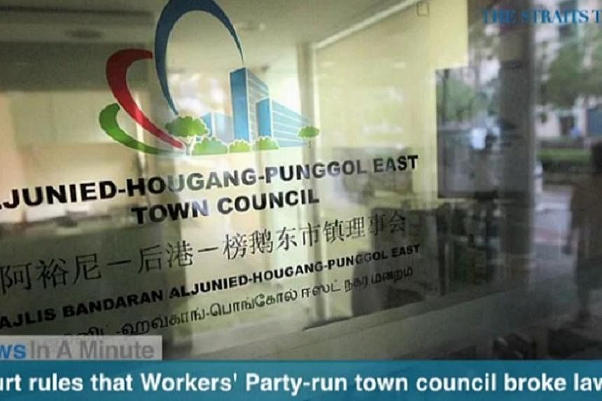 The district court ruled that the Aljunied-Hougang-Punggol East Town Council, run by the Workers' Party, broke the law when it held a Chinese New Year fair without a permit earlier this year.&nbsp;-- SCREENGRAB FROM RAZOR TV
