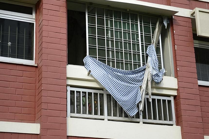 Apart from banging on walls and keeping his neighbours up, Elias Road resident Liew Chien Siong had also left a window blind dangling precariously, forcing the town council to cordon off an area below his unit.