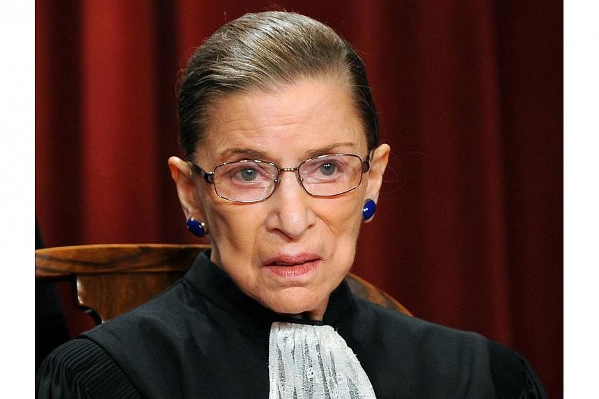 US Supreme Court Justice Ruth Bader Ginsburg, the oldest member of the nine-justice court at 81, was released from a Washington hospital on Thursday after undergoing a heart procedure, a court statement said. -- PHOTO: AFP