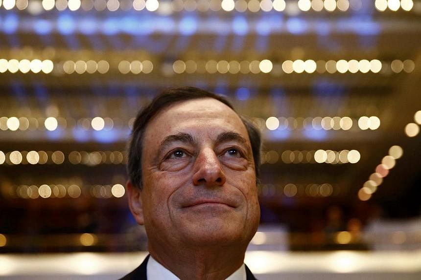 Mario Draghi, President of the European Central Bank (ECB). -- PHOTO: REUTERS&nbsp;