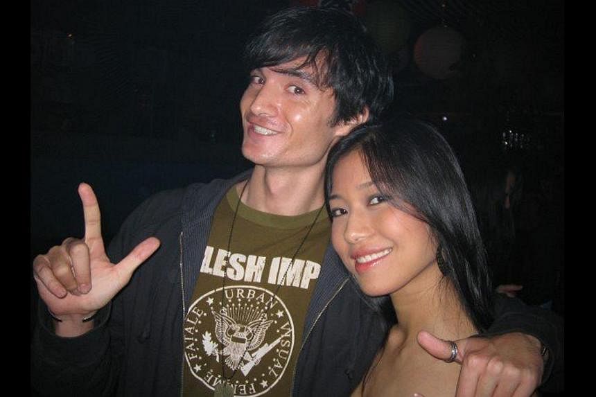 Mr John Langan with Mr Phillip Poon, his business partner in lifestyle group Massive Collective; and during his early clubbing days (above) in Singapore with a friend. -- PHOTO: COURTESY OF JOHN LANGAN