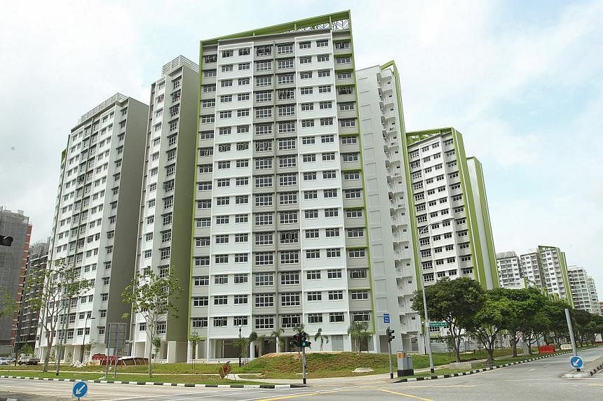 The completed build-to-order (BTO) housing project Green Leaf at Tampines Central 7, finished earlier this year. In the latest round of BTO launches which just ended, pro-family housing policies have proved to be a hit with buyers. -- ST PHOTO: SEAH 