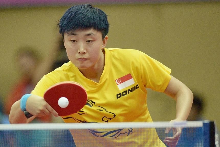 Singapore paddler Feng Tianwei has been nominated for the International Table Tennis Federation (ITTF) Female Table Tennis Star award. -- PHOTO: ST FILE
