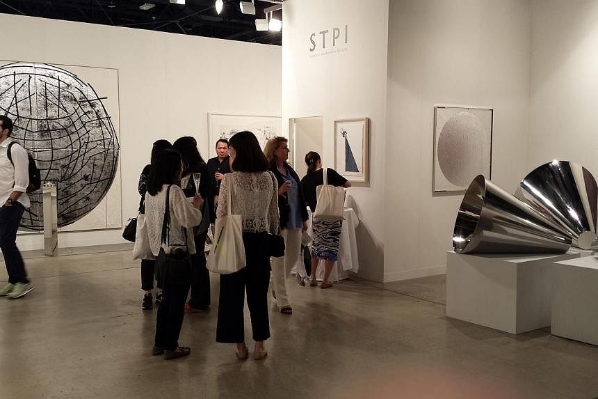 The premier art fair, Art Basel, opened its 13th edition in Miami Beach on Wednesday, Dec 3, 2014. -- ST PHOTO:&nbsp;HUANG LIJIE