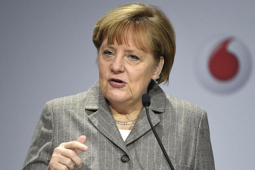 German Chancellor Angela Merkel's comments in an interview published on Sunday come a week after the two countries won more time from the European Union to put their public finances in order. -- PHOTO: AFP