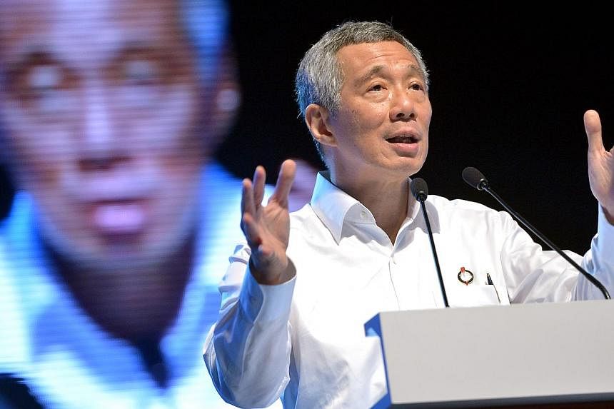 Prime Minister Lee Hsien Loong said Singapore's next General Election (GE) will be about who forms the government to implement policies to take the country forward. -- ST PHOTO: KUA CHEE SIONG