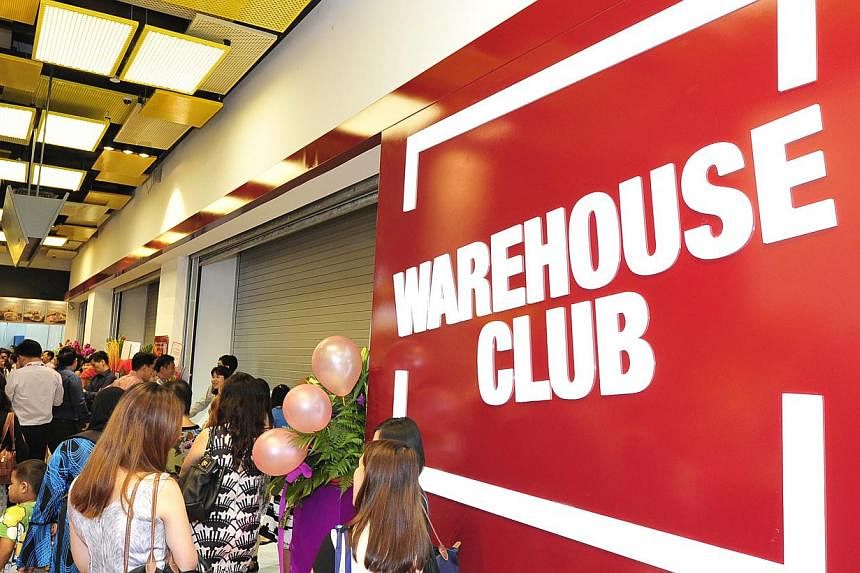 The main entrance to Fairprice's newly-opened Warehouse Club on the second level. -- PHOTO:&nbsp;DIOS VINCOY JR FOR THE STRAITS TIMES