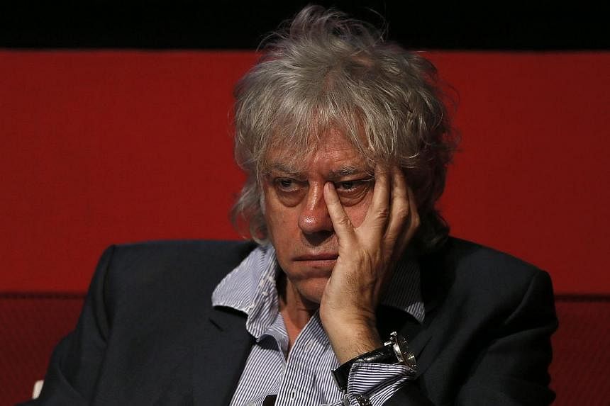 Singer Bob Geldof attends a media launch of the Africa Progress Report 2014 in London, in this May 8, 2014 file photo.&nbsp;Bob Geldof hit back Tuesday at critics of his Band Aid 30 charity single after the British nurse who survived Ebola said the s