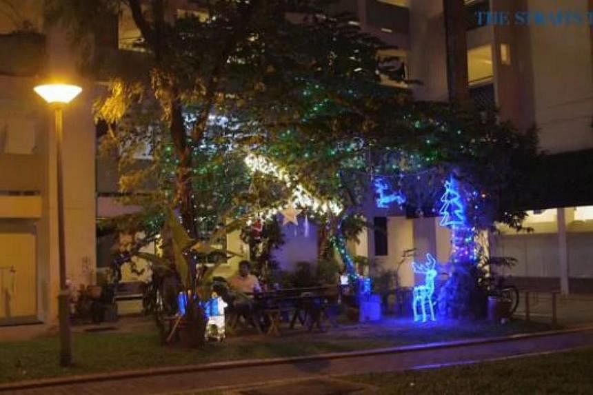 Mr Martin Silva's makeshift patio in front of his ground floor HDB flat at Toa Payoh Lorong 7 has become something of a meeting point for residents, but&nbsp;a series of fines might ultimately see it taken away from them. -- PHOTO: SCREENGRAB FROM RA