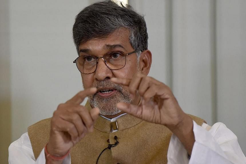 Nobel Peace Prize laureate Kailash Satyarthi speaking at a media conference at the Norwegian Nobel Institute in Oslo, Norway, on Dec 9, 2014. The 60-year-old said giving poor children a better chance in life has been his "passion" since he was young.