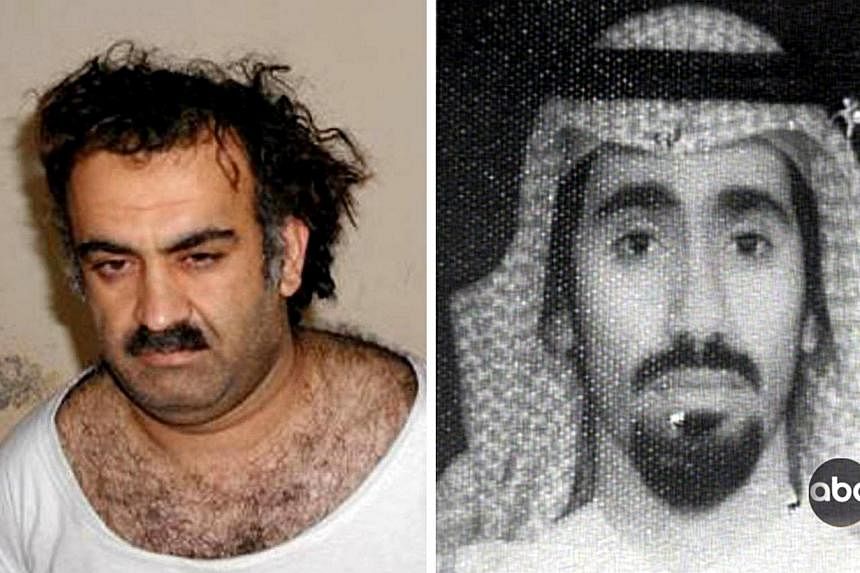 Khalid Sheikh Mohammed, alleged organiser of the Sept 11, 2001 attacks, shortly after his capture in 2003 and an ABC World New Tonight handout photo of Abd al-Rashim al-Nashiri, al-Qaeda's chief of operations for the Gulf and a suspected mastermind o