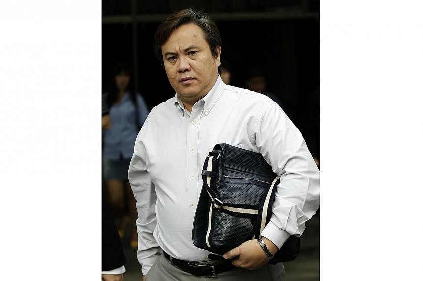 Former businessman Tan Aik Kim, who gave $64,500 in bribes to others to take the rap for running illegal gaming houses, was jailed for 27 weeks on Thursday. -- ST PHOTO: WONG KWAI CHOW&nbsp;