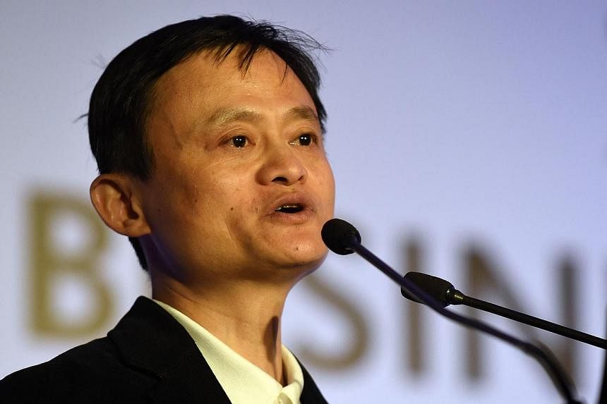 Alibaba founder Jack Ma has added US$25 billion to his fortune this year, riding a 54 per cent surge in the company's shares since its September initial public offering on the New York Stock Exchange. -- PHOTO: AFP