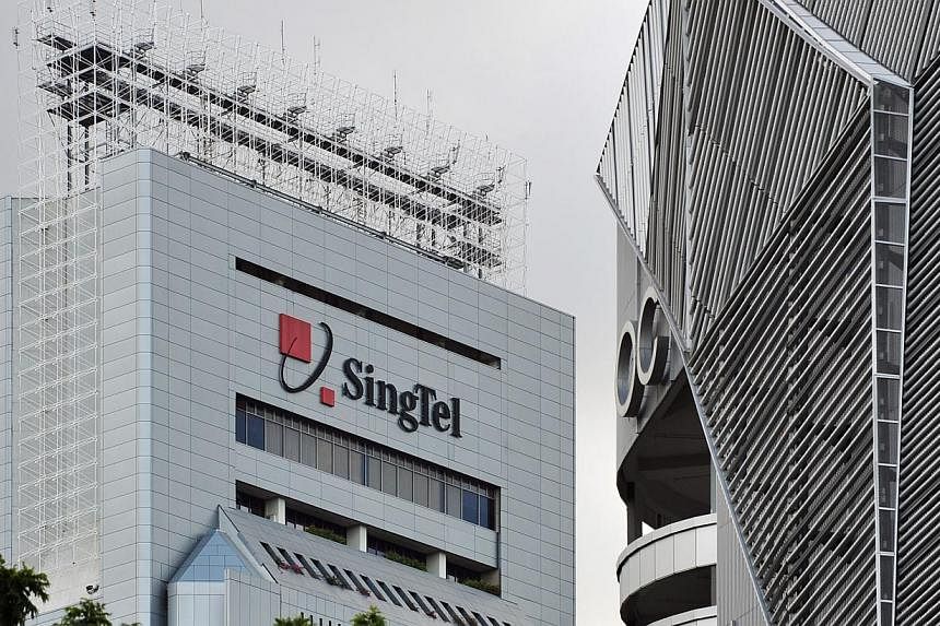 The SingTel building in Somerset Road. -- PHOTO: ST FILE