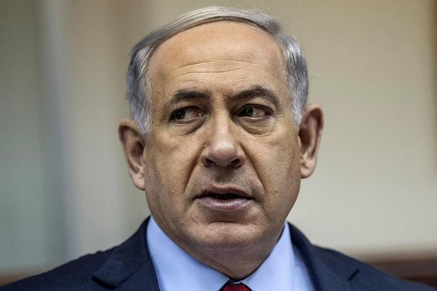 Israeli&nbsp;Prime Minister Benjamin Netanyahu on Sunday, Dec 14, 2014, rejected talk of Israel withdrawing from east Jerusalem and the West Bank within two years, on the eve of a meeting with US Secretary of State John Kerry. -- PHOTO: REUTERS
