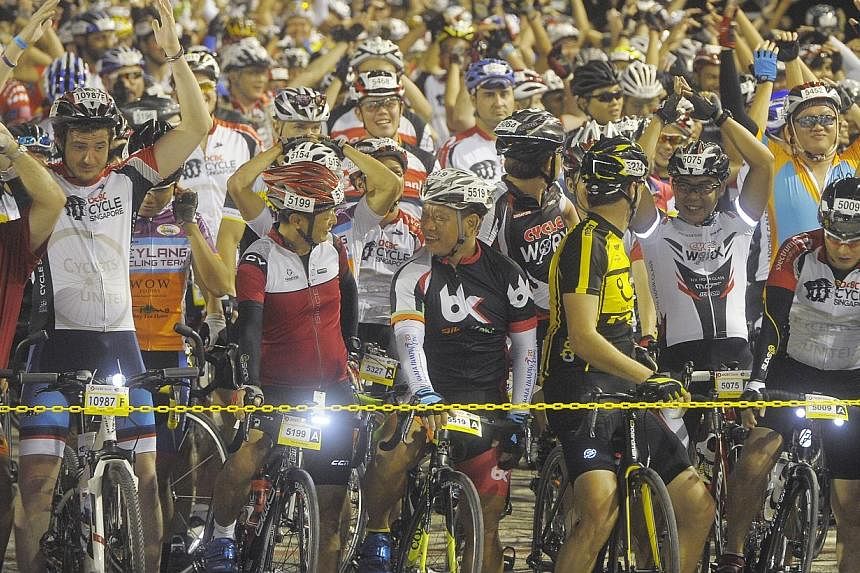 Next year's edition of Cycle Asia Singapore, the first edition of the cycling event following a rebranding, will feature several enhancements, several aimed at improving safety aspects of the popular cycling event. -- PHOTO: ST FILE