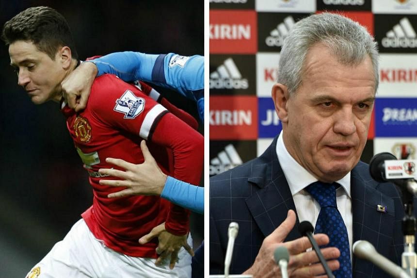 Spanish prosecutors filed match-fixing allegations against Japan coach Javier Aguirre and Manchester United midfielder Ander Herrera on Monday, accusing them and 39 others of rigging a decisive 2011 league match. -- PHOTO: REUTERS/AFP