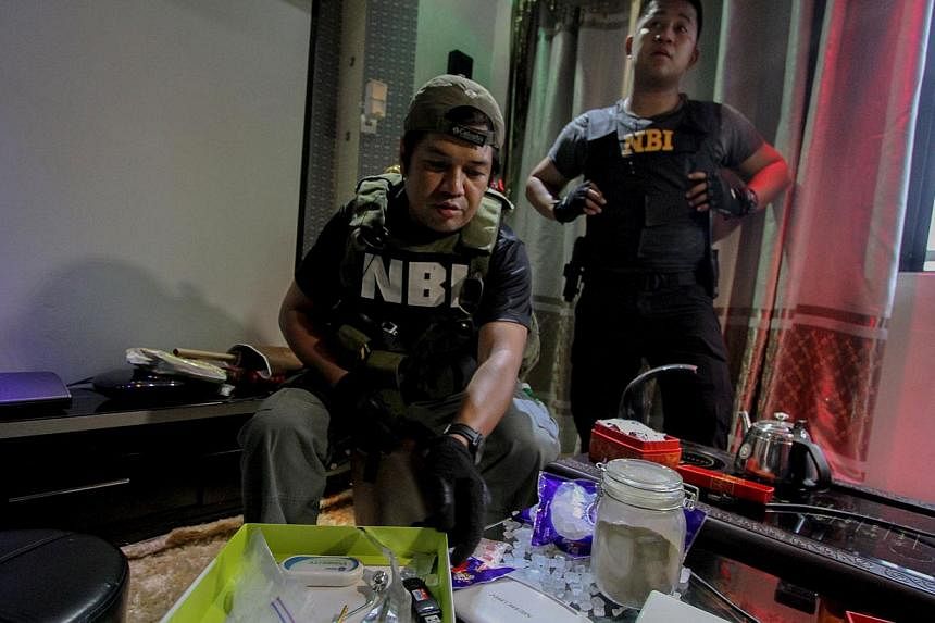 Police uncover prohibited items like stripper bars, drugs and jacuzzis inside the luxury cells of convicted drug dealers. -- PHOTO: AFP
