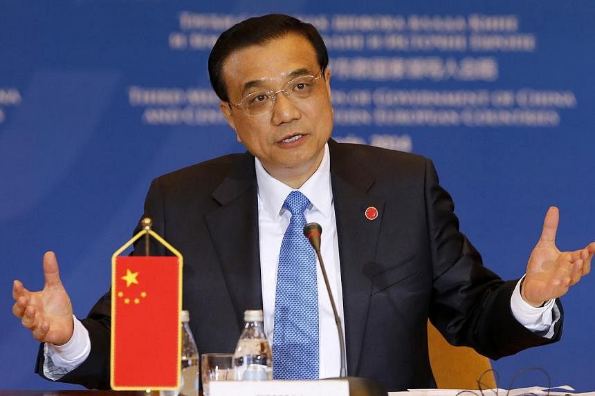 China's Premier Li Keqiang speaks during the Third Meeting of Heads of Government of China and Central and Eastern European Countries in Belgrade Dec 16, 2014. -- PHOTO: REUTERS