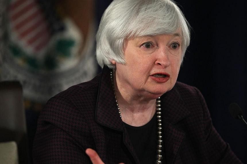 Federal Reserve Board chairman Janet Yellen speaks during a news conference Dec 17, 2014 in Washington, DC.&nbsp;The US Federal Reserve made no changes to its monetary policy Wednesday, saying it can remain “patient” before moving to raise intere