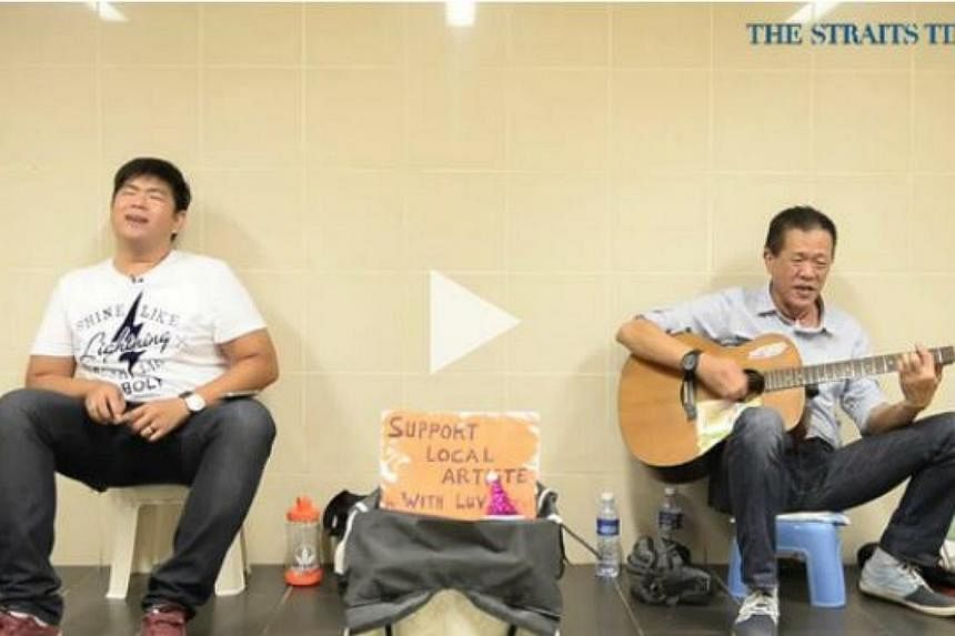 From the nightclubs to the street, busker Peter Lim, 60, has been performing along Orchard Road since the 70s.&nbsp;His solo street act became a duo recently when his son Bryan quit his job to busk with him.