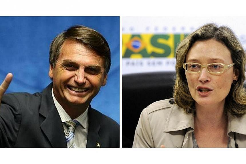 Opposition congressman Jair Bolsonaro (left) told Maria do Rosario Nunes (right) in Congress he would not rape her "because she was not worth it",&nbsp;&nbsp;triggering outrage and a national debate about rape and sexism in Brazil. -- PHOTOS: FACEBOO