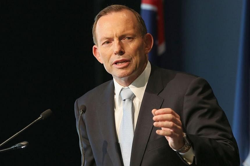 Australia's Prime Minister Tony Abbott. -- PHOTO: AFP