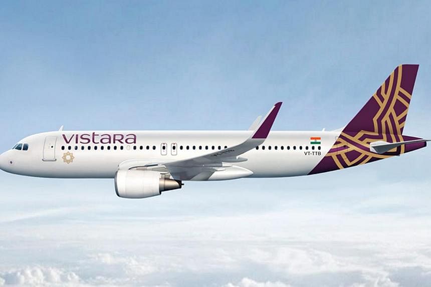 Vistara, the new airline by Singapore Airlines (SIA) and India's Tata group, will begin operations with two aircraft and target to have 20 brand new Airbus A320 aircraft in four years. -- PHOTO: SIA