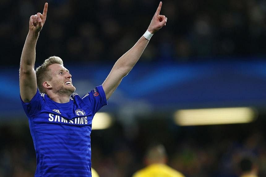 German World Cup winner Andre Schuerrle has ruled out a move away from Chelsea despite failing to secure a regular starting place this season. -- PHOTO: REUTERS