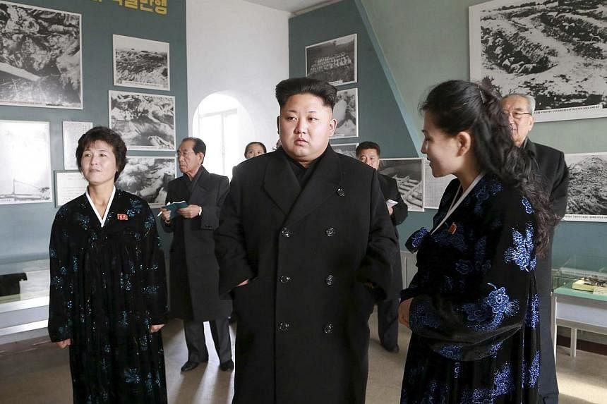 North Korean leader Kim Jong Un giving field guidance to the Sinchon Museum in this undated photo released by North Korea's Korean Central News Agency (KCNA) in Pyongyang on Nov 25. -- PHOTO: REUTERS