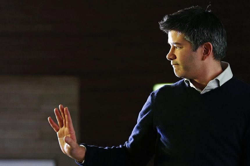 Uber CEO Travis Kalanick. South Korean prosecutors brought charges on Wednesday against the US founder and CEO of the smartphone cab service and his Korean partner for operating an illegal taxi service. -- PHOTO: REUTERS