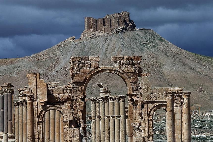 A partial view of the ancient oasis city of Palmyra, 215 kilometres northeast of Damascus, in a photo taken in March this year. Nearly 300 cultural heritage sites have been destroyed, damaged and looted in Syria since its conflict broke out in 2011, 
