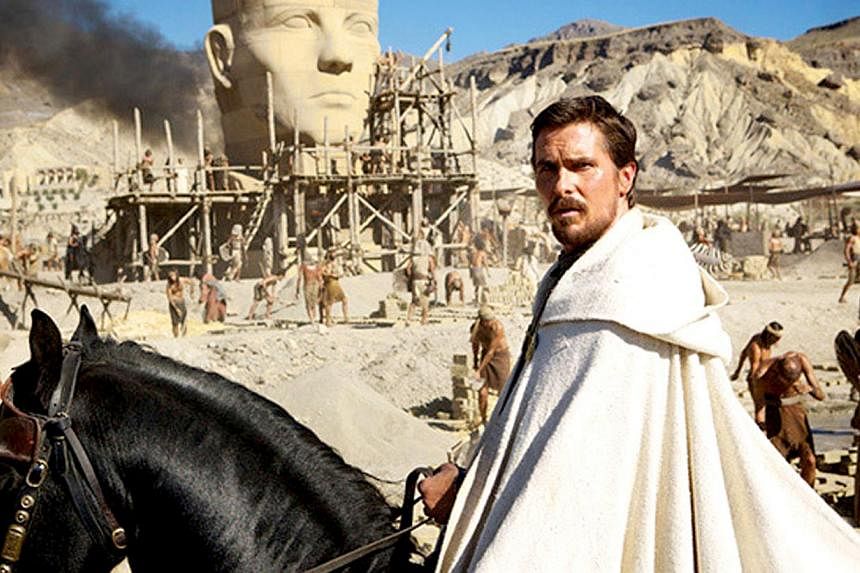 A cinema still from the movie Exodus: Gods And Kings, starring Christian Bale as Moses.&nbsp;Morocco has banned cinemas from showing the biblical epic just one day before the Hollywood blockbuster was due to be screened, media reports said Thursday. 