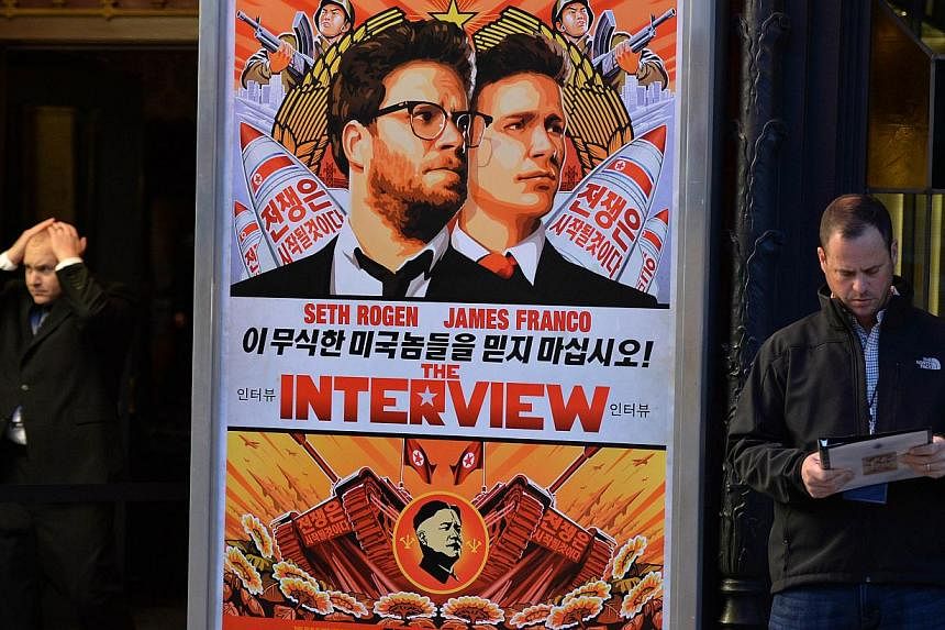 Sony Pictures comedy The Interview grossed more than US$1 million (S$1.3 million) in limited release at the US box office on Dec 25, the studio said on Friday. -- PHOTO: AFP
