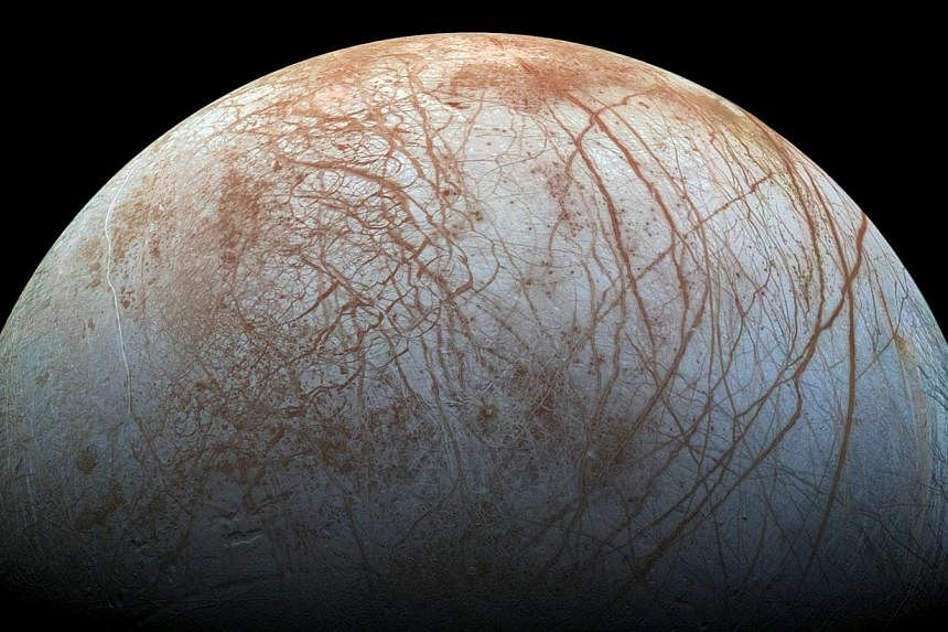 Jupiter's icy moon Europa is seen in this&nbsp;Nasa image from Nov 22, 2014.&nbsp;If the world's space agencies find a way to use the detector, it could be used to search for life on the moons of Jupiter or Saturn, or on Mars, where it might help sci