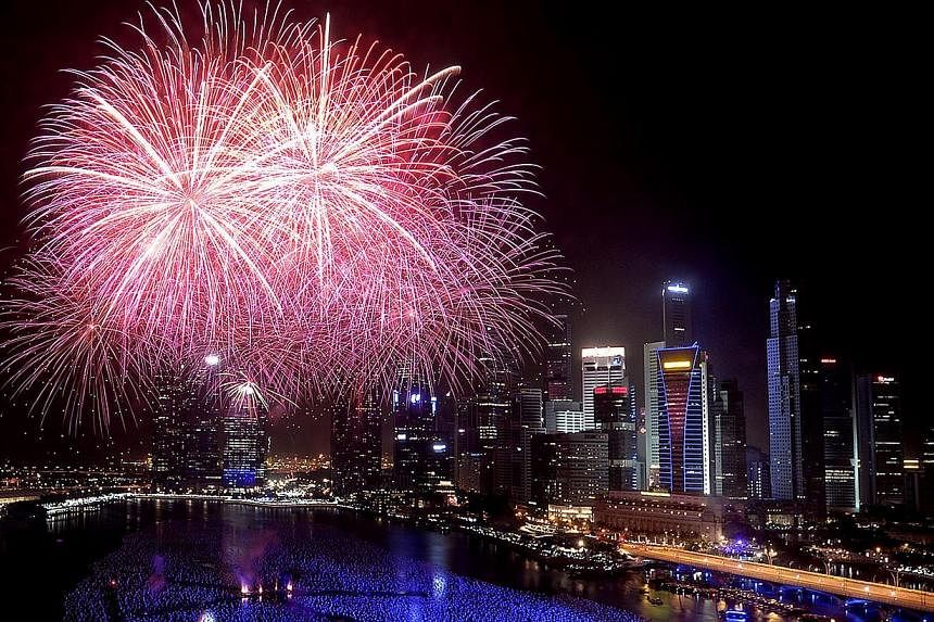 For those who want to catch as many New Year's Eve events as possible, the Marina Bay area is happy hunting ground. -- PHOTO: ST FILE
