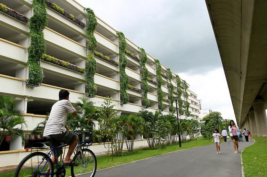 A multi-storey carpark in Sembawang.&nbsp;Soilbuild Construction Group has been awarded a $128 million contract by the Housing &amp; Development Board (HDB) for building works&nbsp;in Sembawang. -- PHOTO: TNP FILE