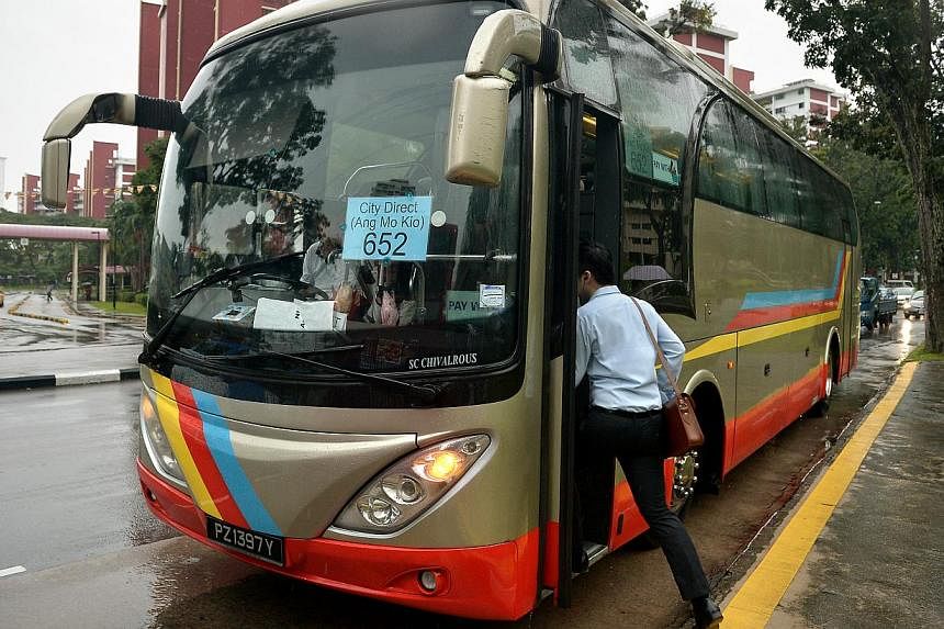 STA chairman Wong Ann Lin said the premium service is not unlike buses that take commuters from the heartland directly into the Central Business District, and which make only a few stops along the way. -- ST PHOTO:&nbsp;KUA CHEE SIONG