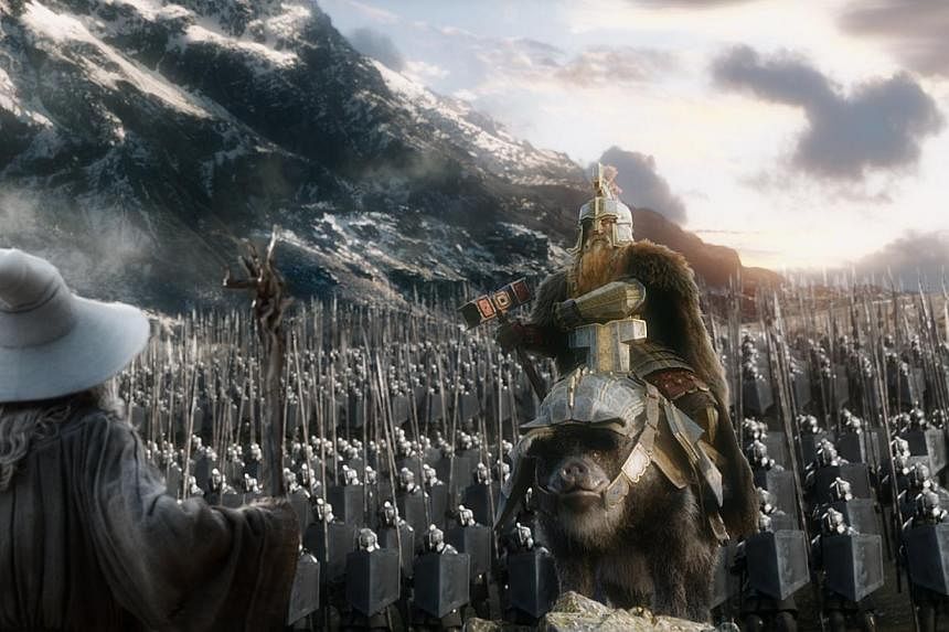 Gandalf the wizard confronts the battle of the five armies in the last of director Peter Jackson's three films based on JRR Tolkien's The Hobbit. -- PHOTO: WARNER BROS