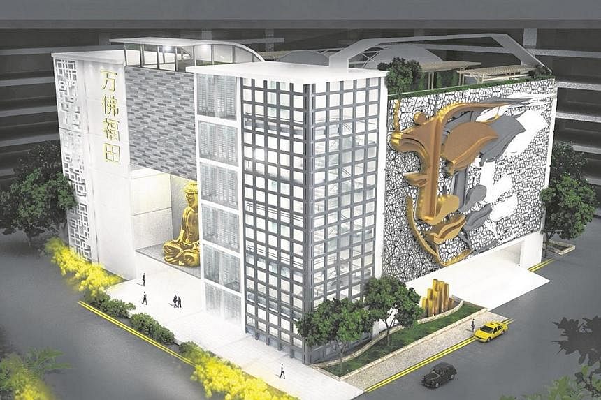 Artist's impression of the columbarium in Fernvale Link.&nbsp;Life Corp has affirmed to the Housing Board (HDB) its commitment to run a Chinese temple to serve the community at Fernvale Lea, the authorities said in a joint statement on Tuesday. -- PH