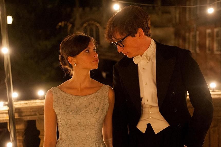 Eddie Redmayne and Felicity Jones impress in their portrayals of the ups and downs in the relationship between Stephen Hawking and Jane Wilde. -- PHOTO: UNIVERSAL PICTURES