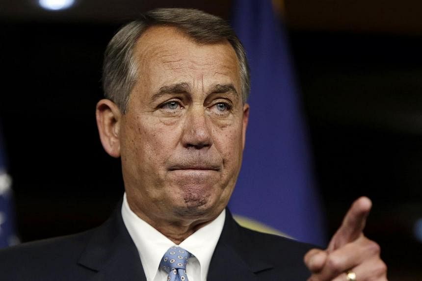 The US House of Representatives on Tuesday re-elected Republican John Boehner to serve a third term as Speaker of the chamber. -- PHOTO: REUTERS