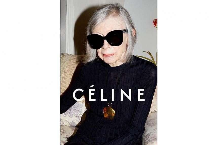 Writer Joan Didion, 80, stars in an ad campaign for fashion brand, Celine. -- PHOTO: CELINE&nbsp;