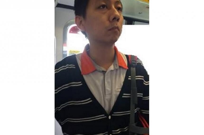 The police are looking for this man to help with investigations in a case of outrage of modesty. -- PHOTO: SINGAPORE POLICE FORCE&nbsp;