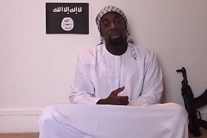 Amedy Coulibaly, one of the three gunmen behind the worst militant attacks in France for decades, declares his allegiance in an unknown location to the Islamic State in Iraq and Syria (ISIS) and urges French Muslims to follow his example, in this sti