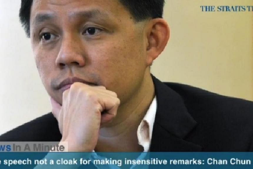 In today's News In A Minute, we look at how freedom of speech should be cherished. However, it cannot be used as a cloak to make insensitive and inappropriate remarks about any religion, Minister for Social and Family Development Chan Chun Sing said 